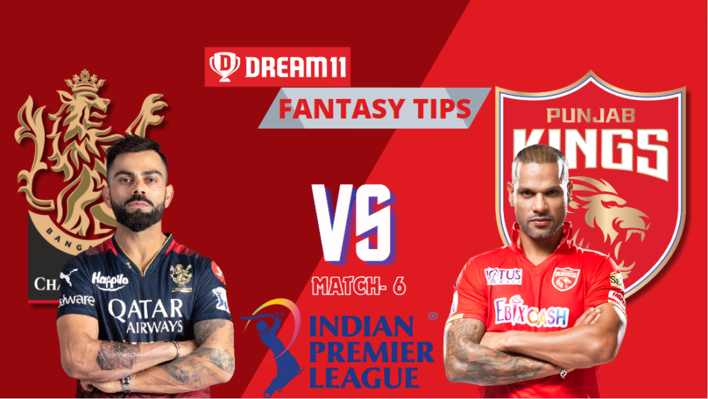 RCB vs PBKS Dream11 Prediction, Royal Challengers Bangalore vs Punjab Kings, 6th Match, Indian Premier League 2024, Fantasy Cricket Tips